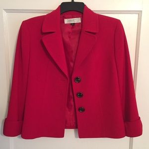 Short dressy red jacket